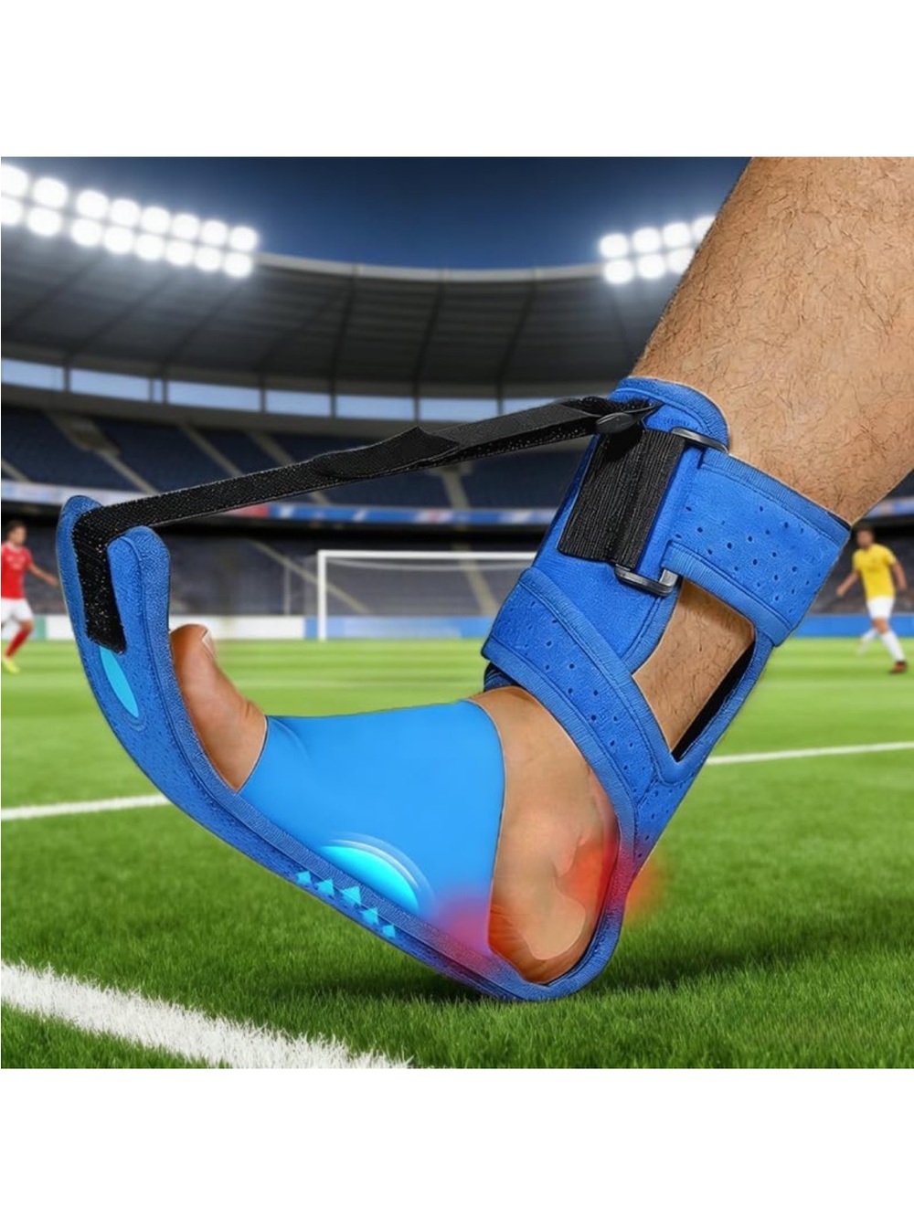 Ankle and FootSupport Night Splint Brace for Men and Women - Blue